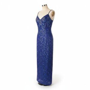 Navy Beaded Women's Dress